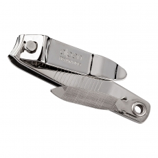 Alpen Nagelknipser, vernickelt, ausklappbare Feile, Lederetui 397063