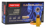 Norma 9mmLuger 124gr JHP Safeguard